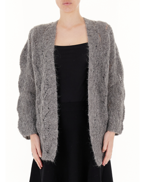 Cardigan misto alpaca