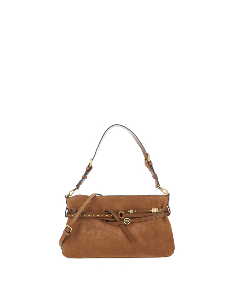 Borsa pelle scamosciata