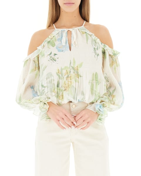 Blusa con volants