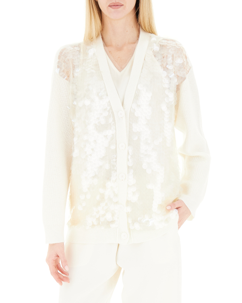 Cardigan con paillettes