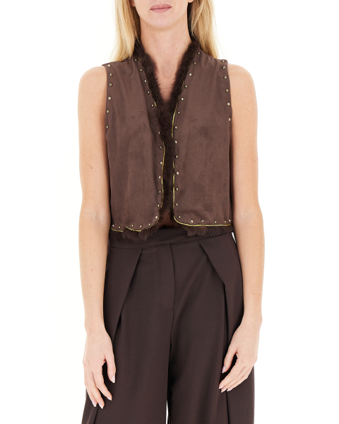 Gilet con applicazioni