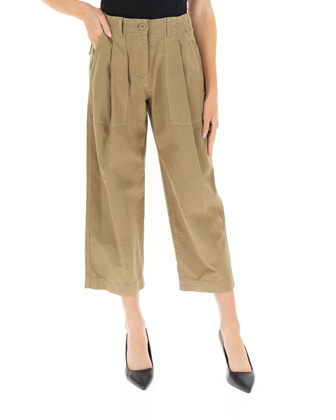 Pantalone pinces cotone