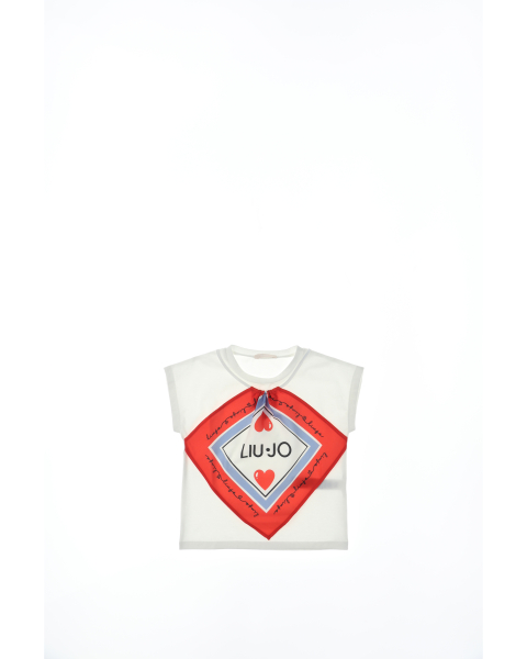 T-shirt con inserto