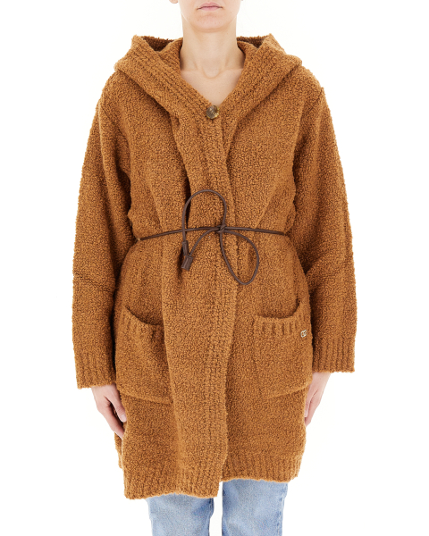 Cardigan con cappuccio