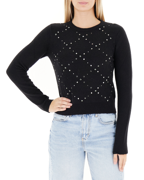 Maglione con strass
