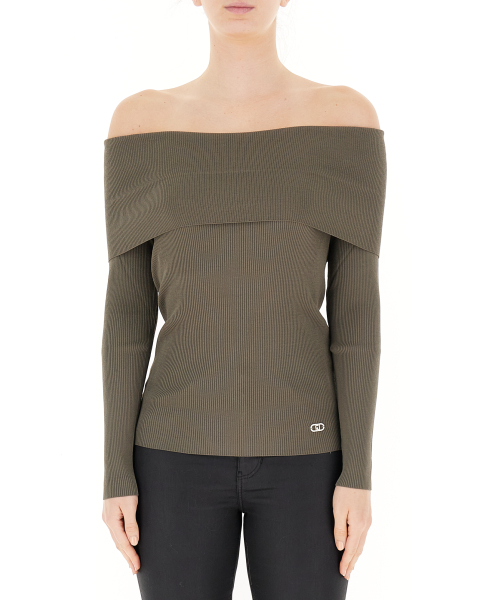 Maglia scollo bardot