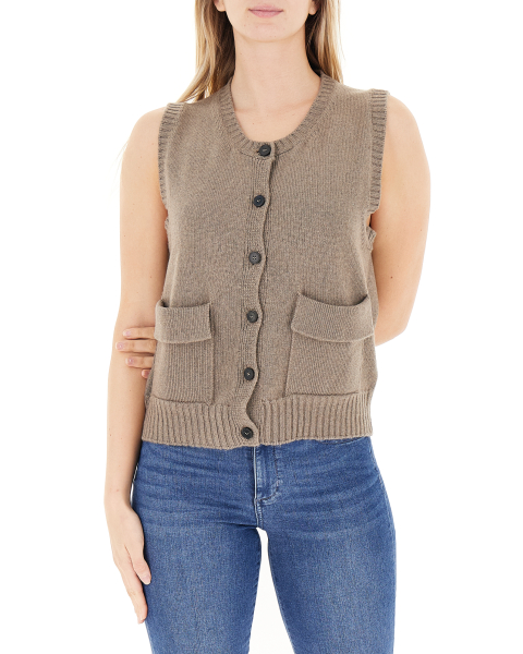 Gilet misto lana