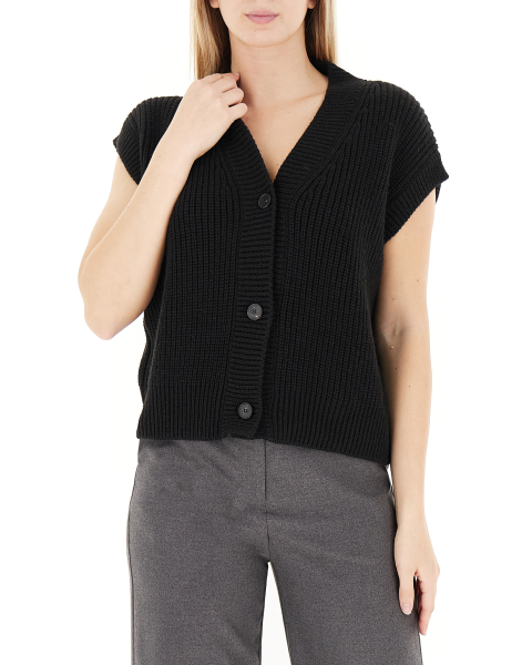 Gilet misto lana