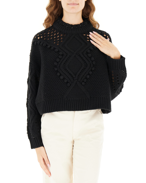 Maglione misto lana