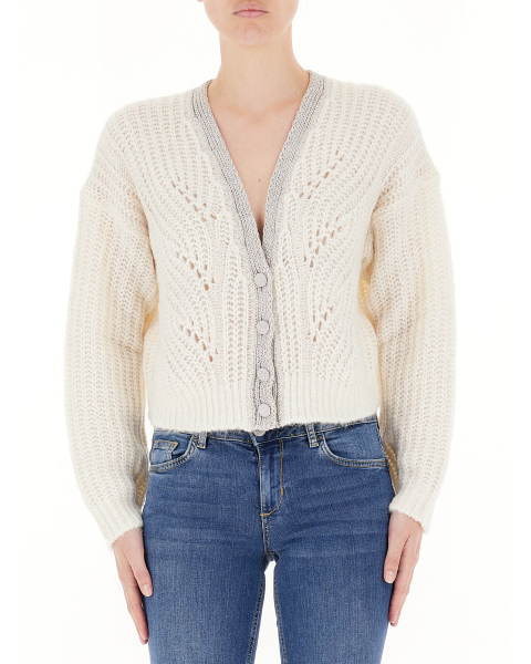Cardigan misto alpaca