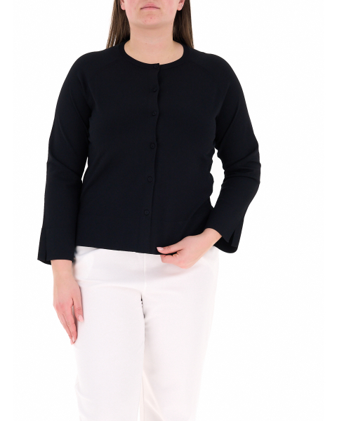 Cardigan girocollo