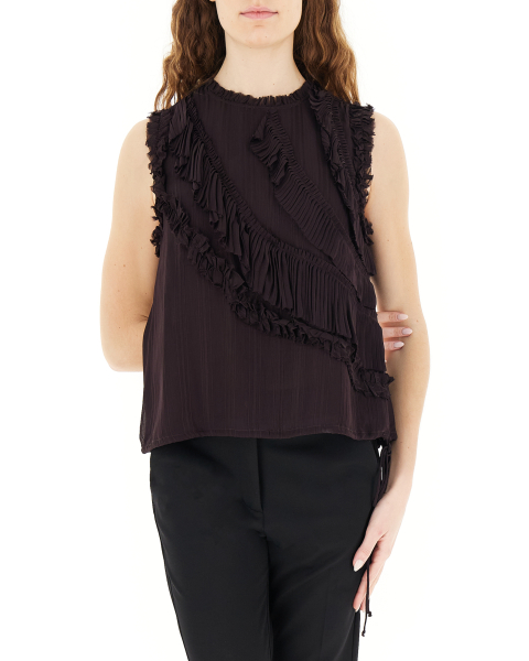 Blusa con volants