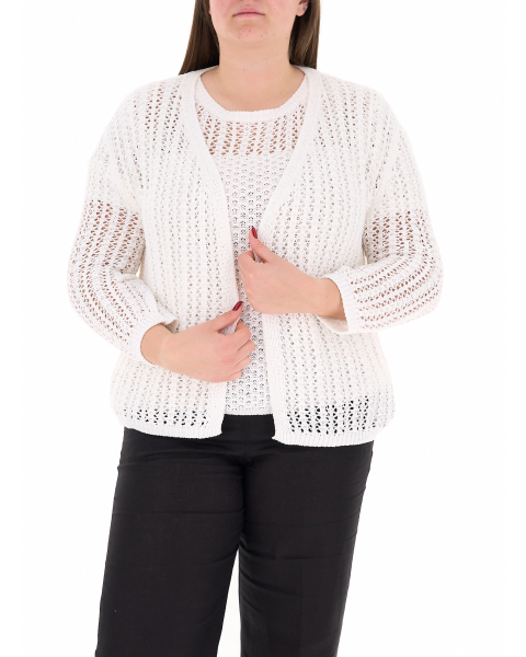 Cardigan traforato