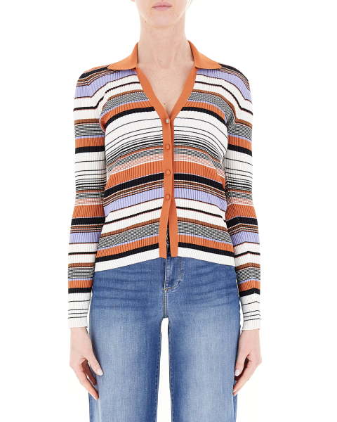 Cardigan a righe