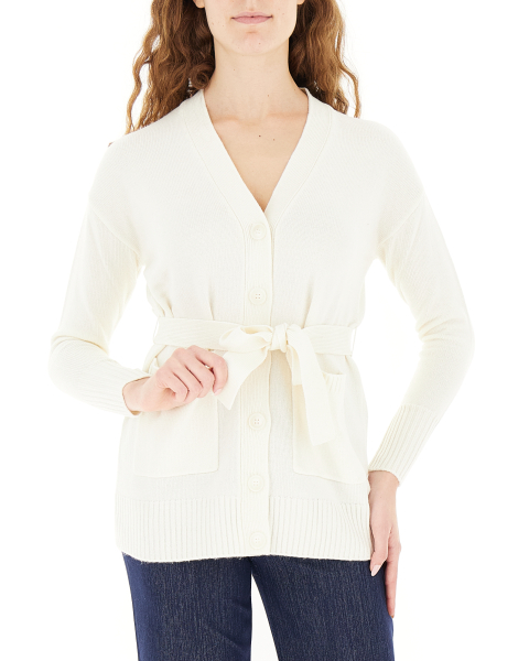 Cardigan con cintura