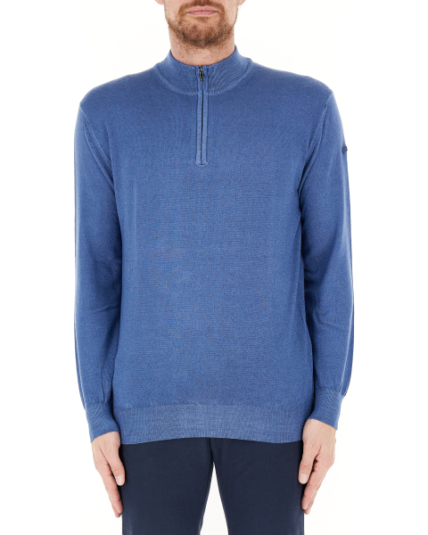 Maglione mezza zip