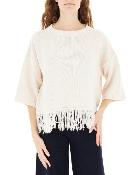 Maglione con frange