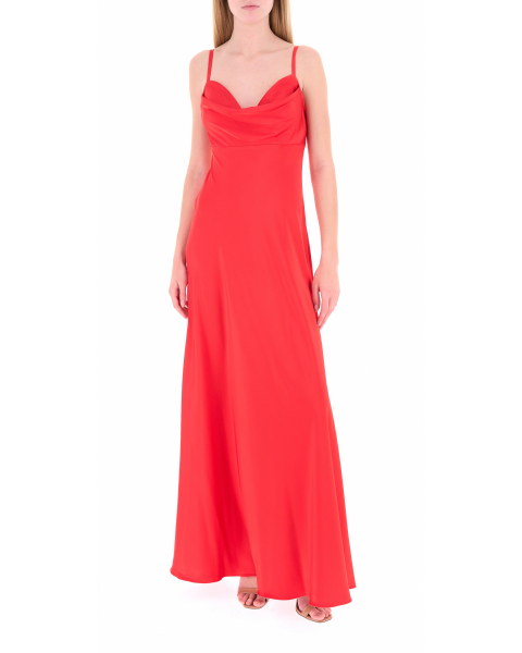 Abito lungo scollo a cuore