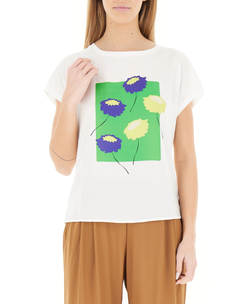 T-shirt in viscosa
