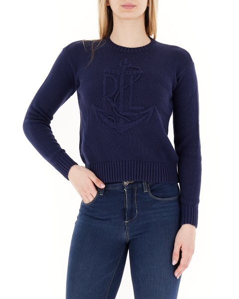 Maglione girocollo cotone