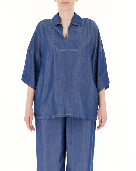 Blusa in lyocell