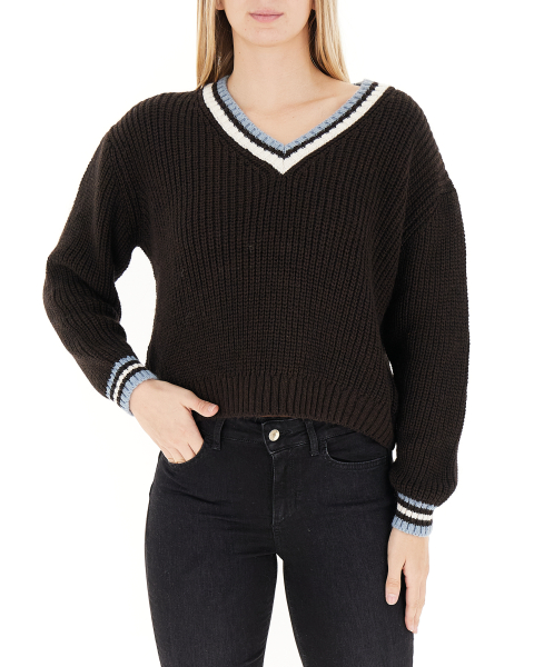 Maglione scollo V