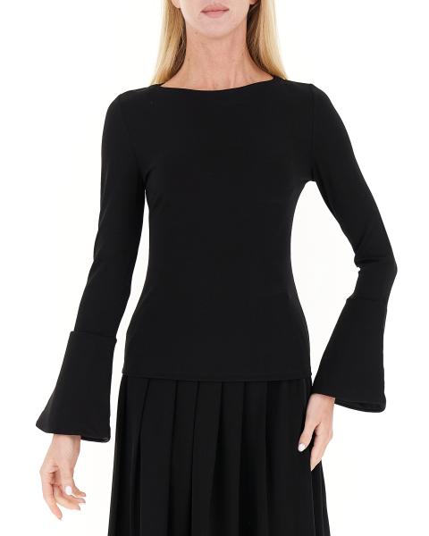 Blusa maniche lunghe