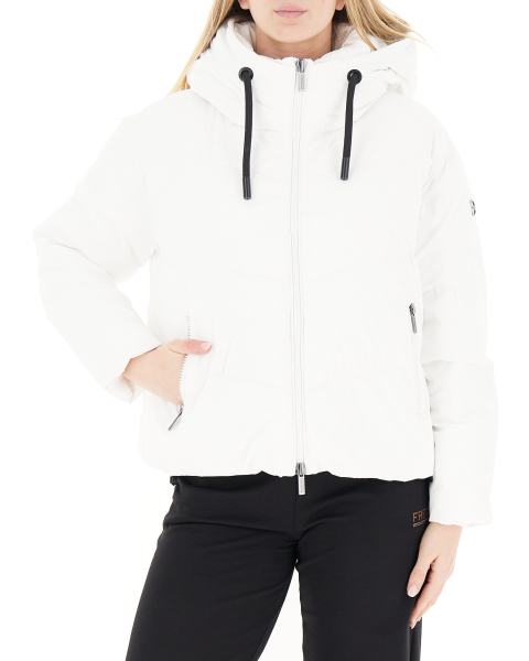 Piumino con cappuccio