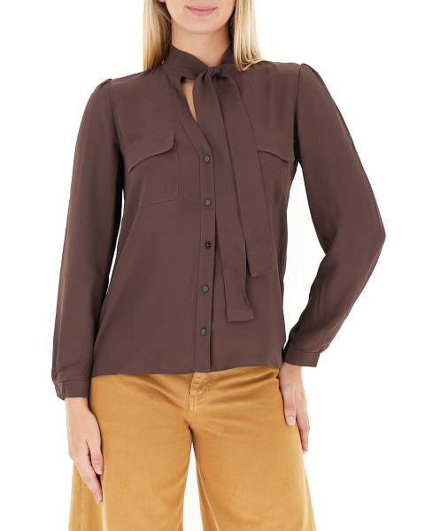 Blusa misto seta