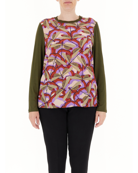 Blusa misto seta