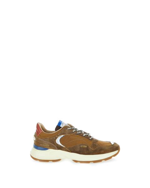 Sneakers inserti pelle scamosciata