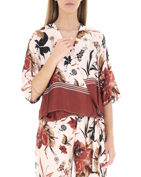 Blusa scollo a V