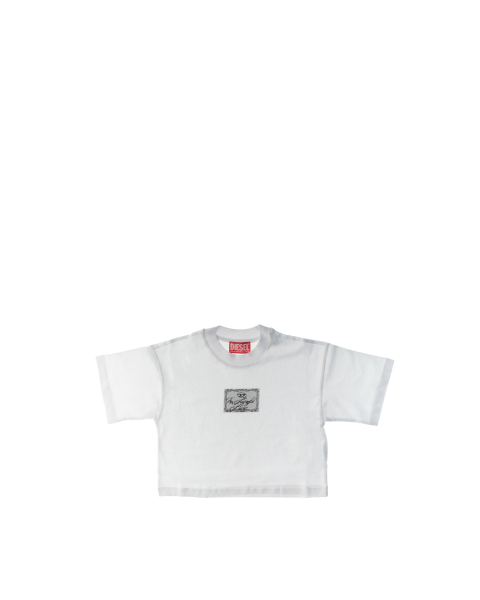 T-shirt girocollo cropped