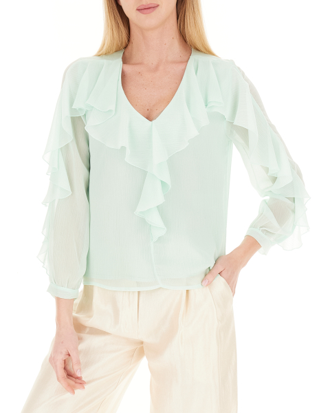 Blusa con volants