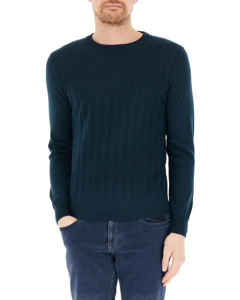 Maglione lavorato lana merino