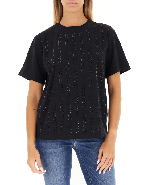 T-shirt con strass
