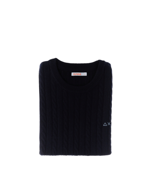 Maglione a trecce