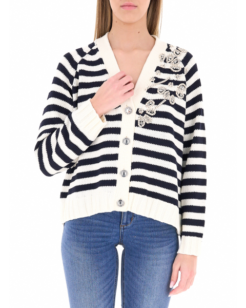 Cardigan con ricami