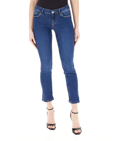Jeans con strass