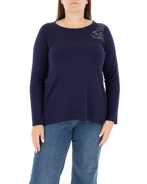 Maglia con ricami