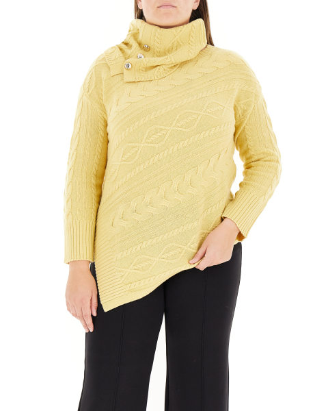 Maglione collo removibile