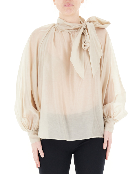 Blusa con fiocco