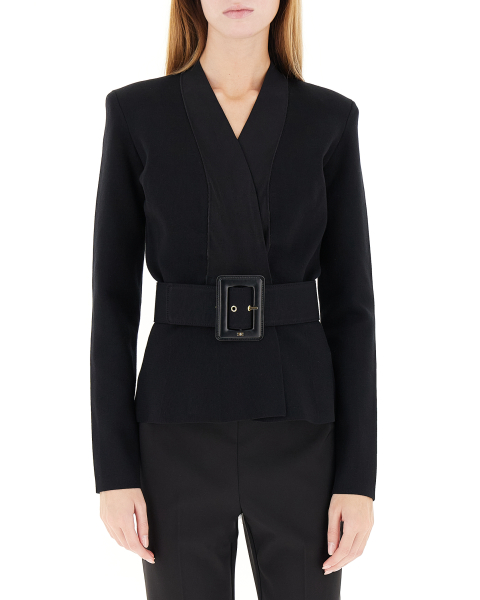 Cardigan con cintura