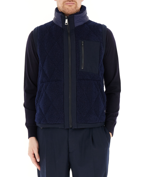 Piumino smanicato teddy