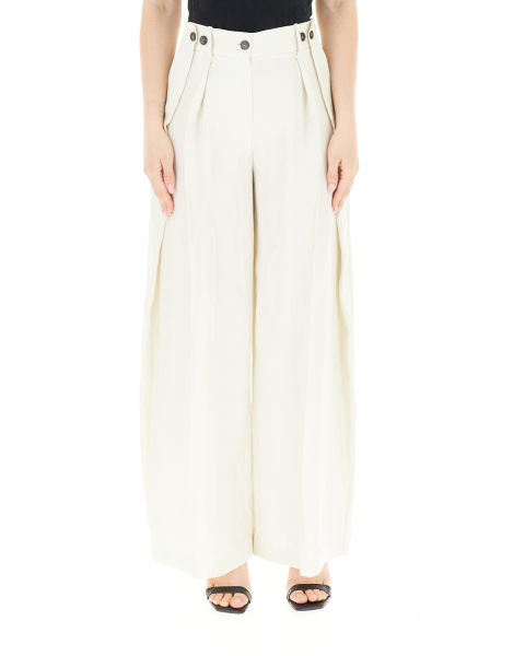 Pantalone con pieghe