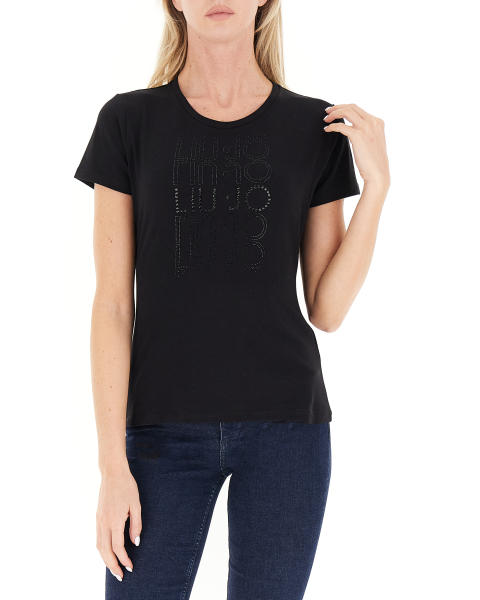 T-shirt con strass