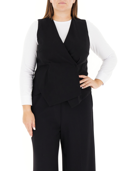 Gilet misto viscosa
