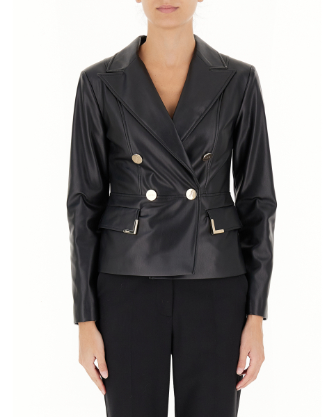 Blazer in similpelle