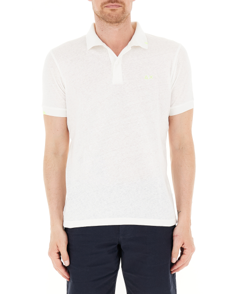 Polo misto lino