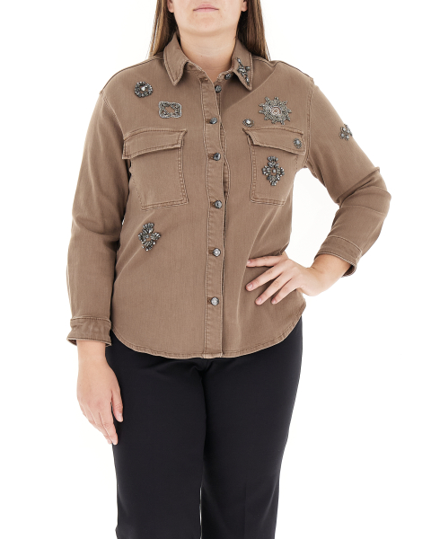 Camicia con strass